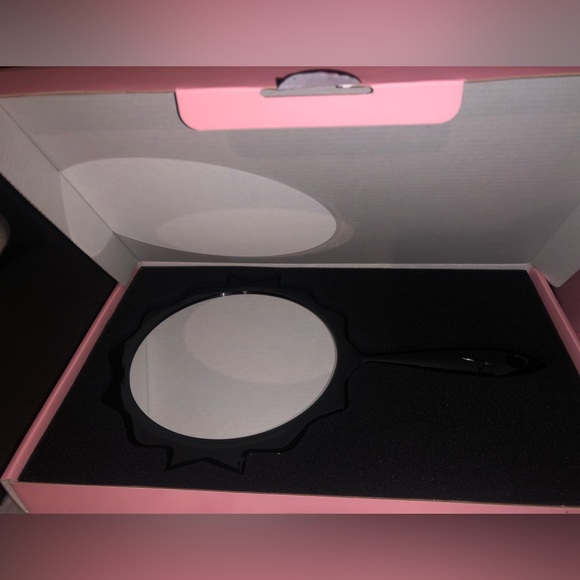 JEFFREE STAR APPROVED black and pink hand held mirror NEW IN BOX - Picture 9 of 12
